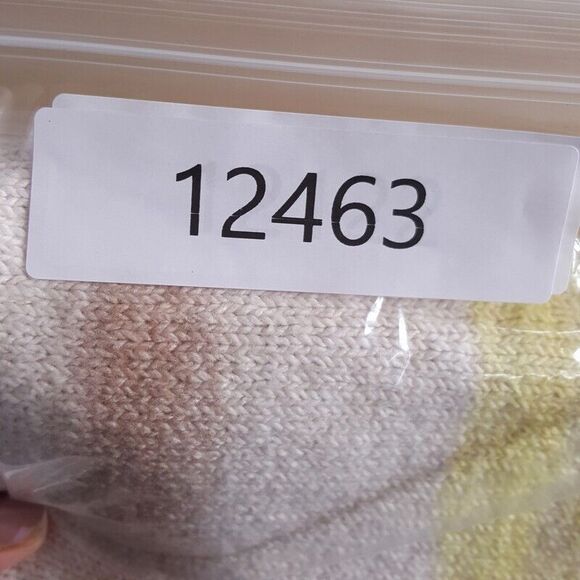 ATM Sweater Mens Large Cream Painted Stripe Pullover Cotton Blend Knit $395 - Picture 9 of 9